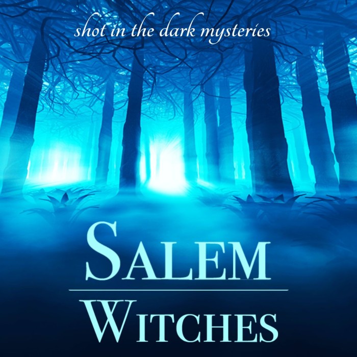 1080x1080 Cover for Salem Witches, a historical murder mystery party game from Shot In The Dark Mysteries