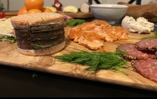 Adoray on a charcuterie board with dill