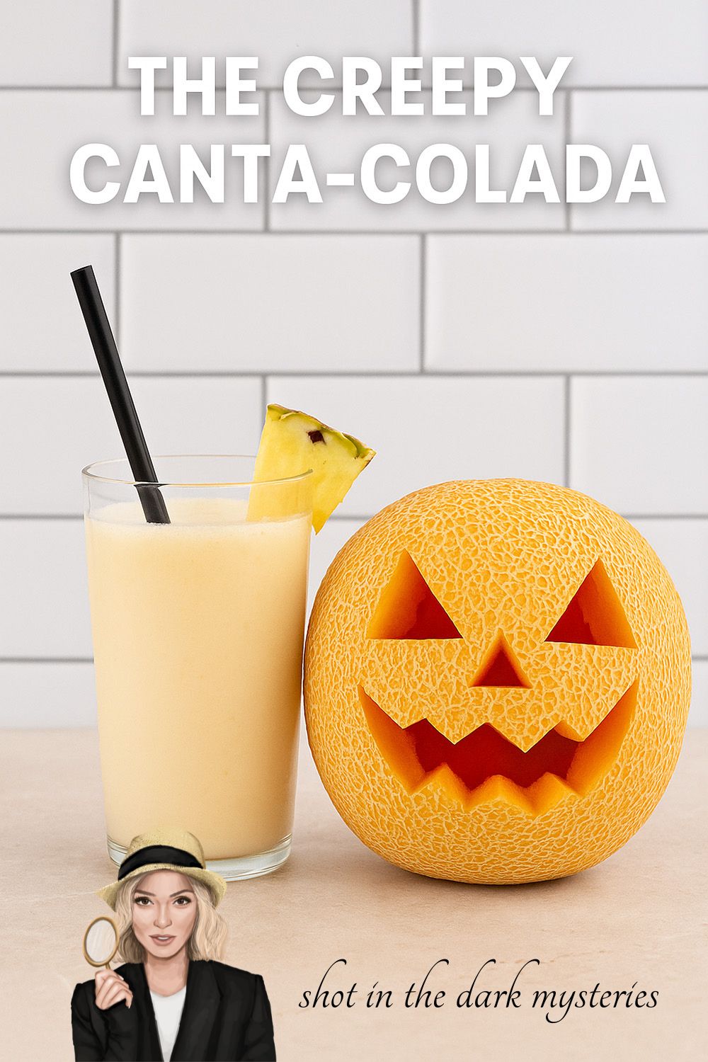 Summerween Cantaloupe Cocktail jackomelon summerween cocktails