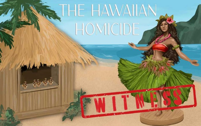 A Hawaiian Homicide Optional Witness Pack 1 Female 1 Male