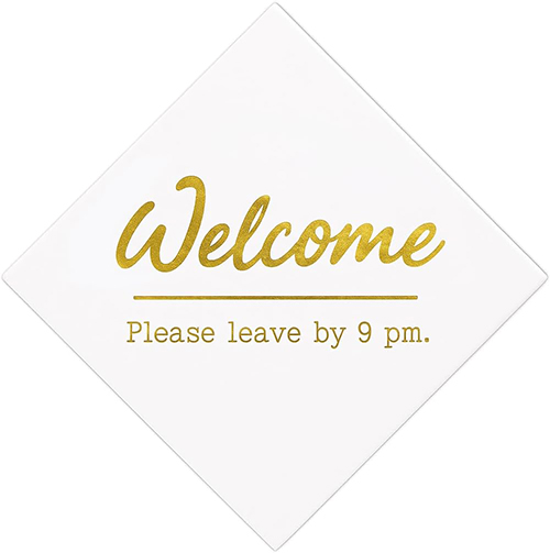 Please Leave By 9 Party Decor