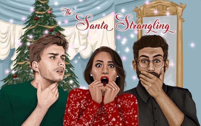 The Santa Strangling 8 Female 8 Male Suspect Instant Download Mystery Party Package
