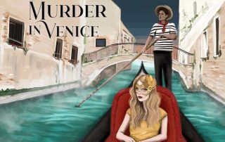 Cover for Murder in Venice, a Masquerade Ball Themed Murder Mystery Party Game Set in Venice, Italy