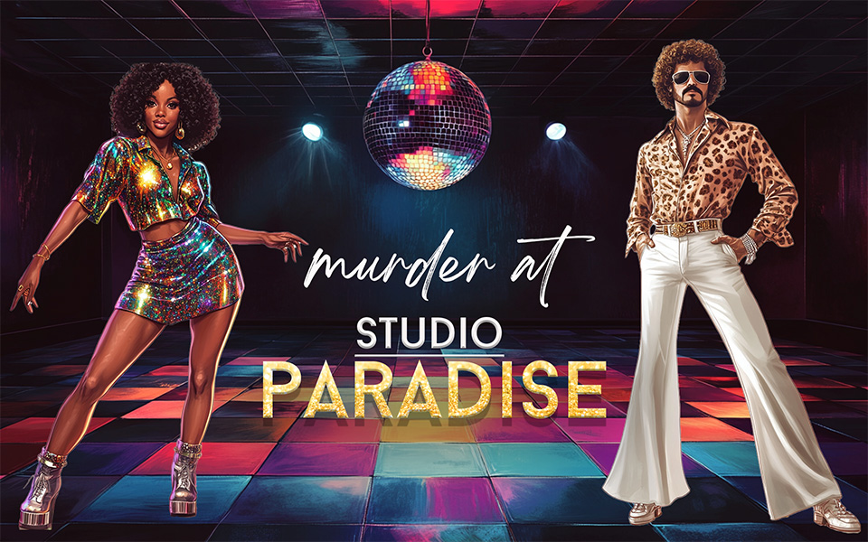 Murder at Studio Paradise 12 Female 6 Male Suspect Instant Download Mystery Party Package