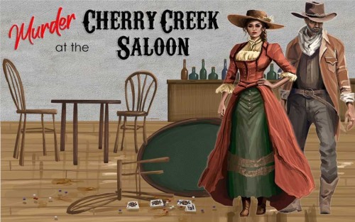 Murder at the Cherry Creek Saloon Western Themed Murder Mystery Party Game
