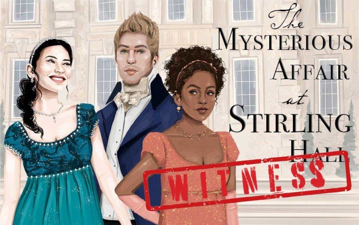 The Mysterious Affair At Stirling Hall Optional Witness Pack 1 Female 1 Male