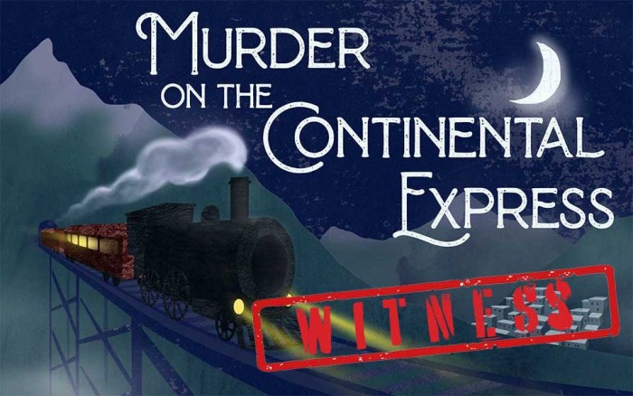 Murder on the Continental Express Optional Witness Pack 1 Female 1 Male
